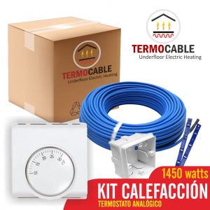 Piso Losa Radiante Eléctrica 1450w Kit Analógico11 A 14.5 M2