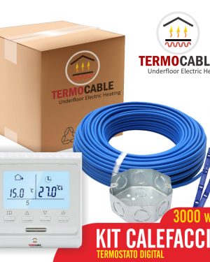 Piso Losa Radiante Electrica 3000w Kit Digital 23 A 30 M2