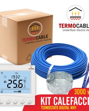 Piso Losa Radiante Eléctrica 3000w Kit Wifi 23.1 A 30 M2