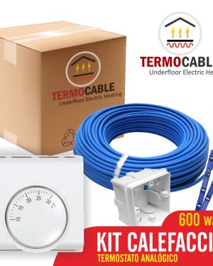 Piso Losa Radiante Eléctrica 600w Kit Analógico 4.6m2 A 6 M2