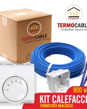 Piso Losa Radiante Eléctrica 900w Kit Analógico 6.9 A 9 M2